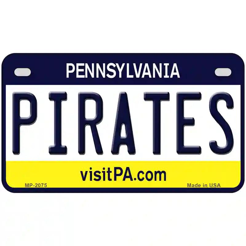 Pirates Pennsylvania Novelty State Metal License Plate 7" x 4" (MP)