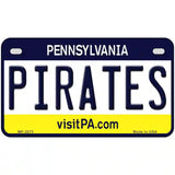Pirates Pennsylvania Novelty State Metal License Plate 7" x 4" (MP)