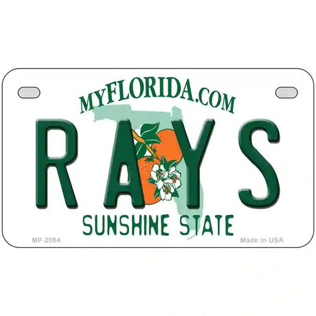 Rays Florida State Metal Novelty License Plate 7" x 4" (MP)