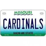 Cardinals Missouri State Novelty Metal License Plate 7" x 4" (MP)
