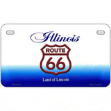 Route 66 Shield Illinois Metal Novelty License Plate 7" x 4" (MP)