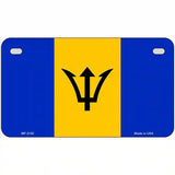 Barbados Flag Metal Novelty License Plate 7" x 4" (MP)