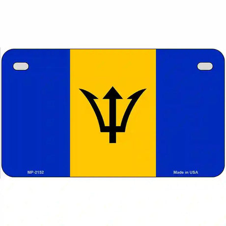 Barbados Flag Metal Novelty License Plate 7" x 4" (MP)