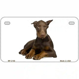 Doberman Pinscher Dog Metal Novelty License Plate 7" x 4" (MP)