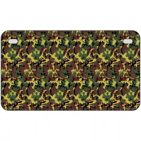 Camouflage Metal Novelty License Plate 7" x 4" (MP)
