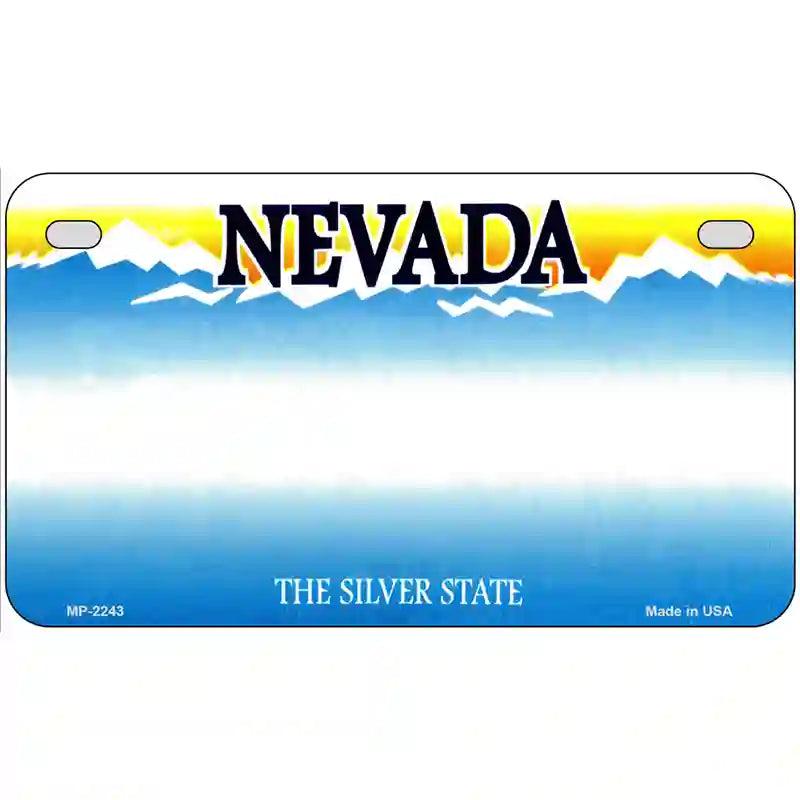 Nevada Novelty State Blank Metal License Plate 7" x 4" (MP)