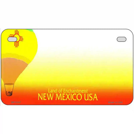 New Mexico Novelty State Blank Metal License Plate 7" x 4" (MP)