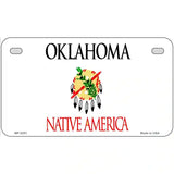 Oklahoma Novelty State Blank Metal License Plate 7" x 4" (MP)