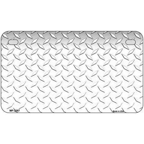 Diamond White Metal Novelty License Plate 7" x 4" (MP)