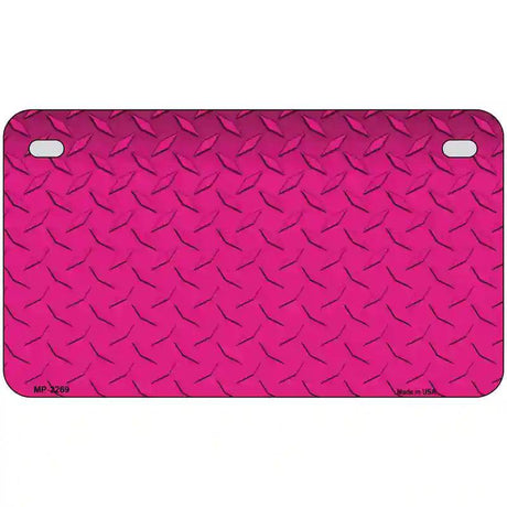 Diamond Pink Metal Novelty License Plate 7" x 4" (MP)