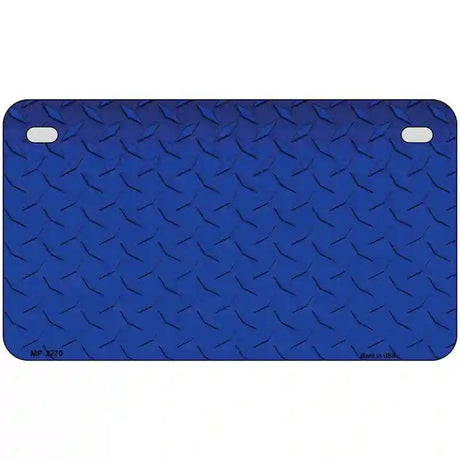 Diamond Blue Metal Novelty License Plate 7" x 4" (MP)