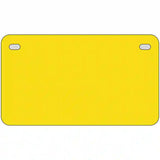 Yellow Solid Metal Novelty License Plate 7" x 4" (MP)