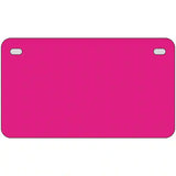 Pink Solid Metal Novelty License Plate 7" x 4" (MP)