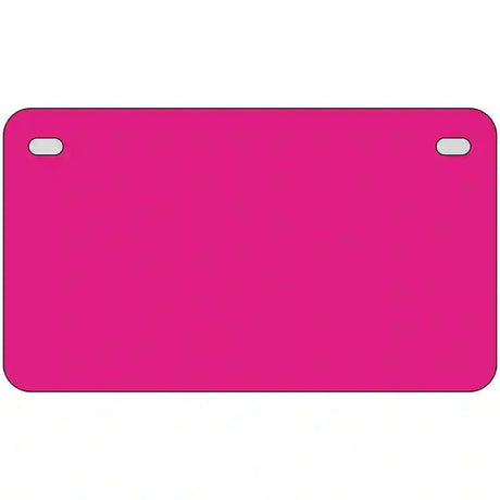 Pink Solid Metal Novelty License Plate 7" x 4" (MP)