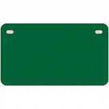 Green Solid Metal Novelty License Plate 7" x 4" (MP)