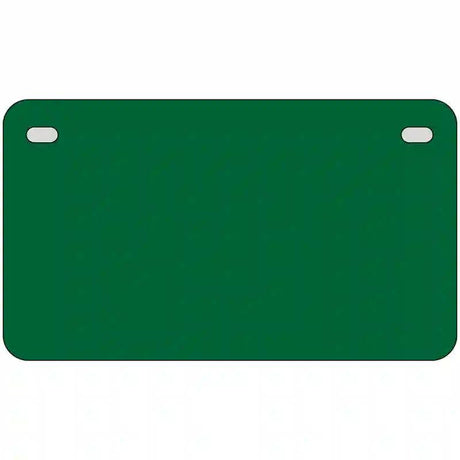Green Solid Metal Novelty License Plate 7" x 4" (MP)