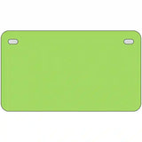 Lime Green Solid Metal Novelty License Plate 7" x 4" (MP)