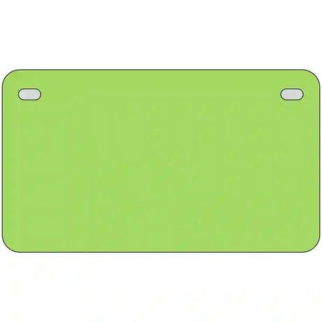 Lime Green Solid Metal Novelty License Plate 7" x 4" (MP)