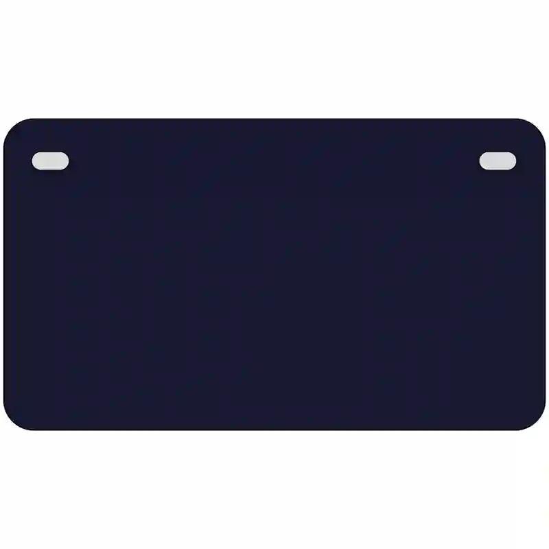 Navy Blue Solid Metal Novelty License Plate 7" x 4" (MP)