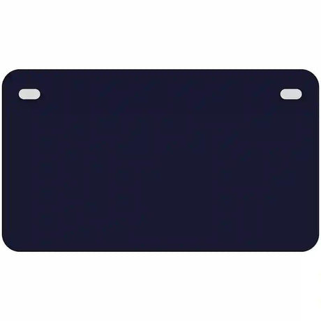 Navy Blue Solid Metal Novelty License Plate 7" x 4" (MP)