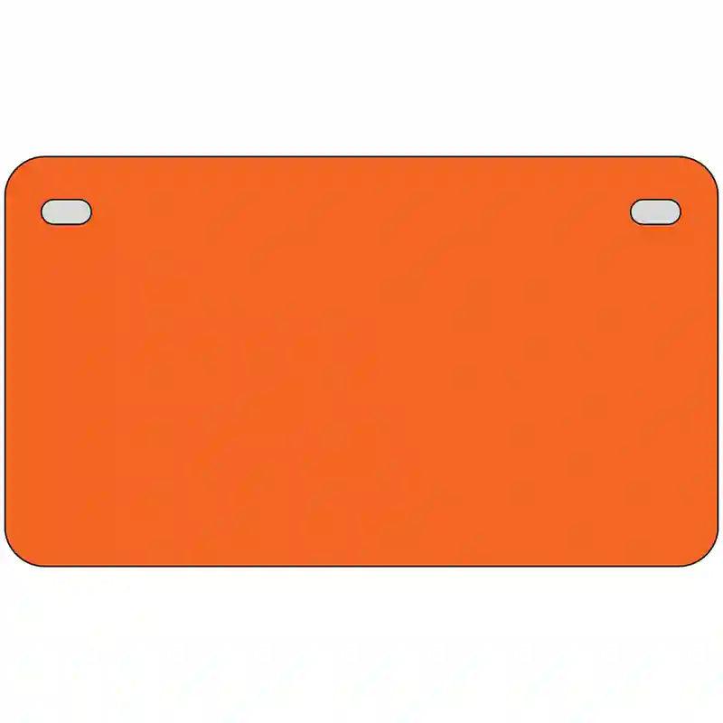 Orange Solid Metal Novelty License Plate 7" x 4" (MP)