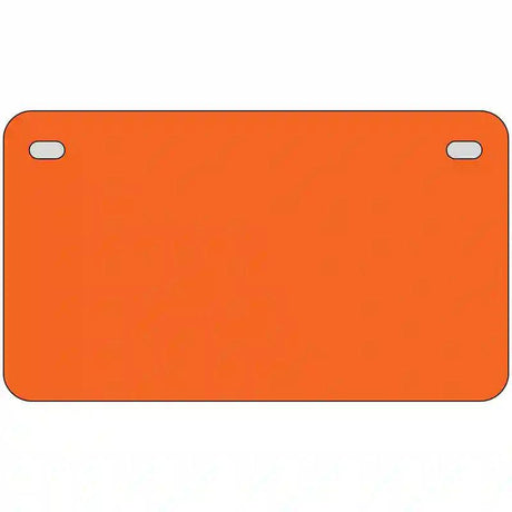 Orange Solid Metal Novelty License Plate 7" x 4" (MP)