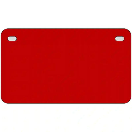 Red Solid Metal Novelty License Plate 7" x 4" (MP)