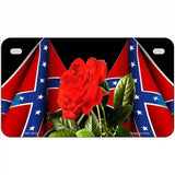 Rebel Rose Metal Novelty License Plate 7" x 4" (MP)