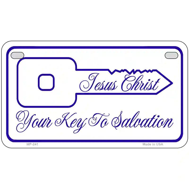 Your Key To Salvation Metal Novelty License Plate 7" x 4" (MP)