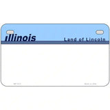 Old Illinois Novelty State Blank Metal Novelty License Plate 7" x 4" (MP)