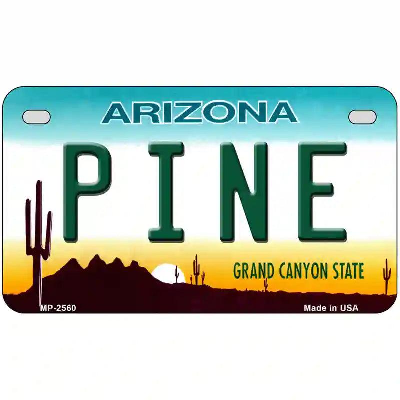 Pine Arizona Metal Novelty License Plate 7" x 4" (MP)