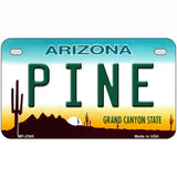 Pine Arizona Metal Novelty License Plate 7" x 4" (MP)