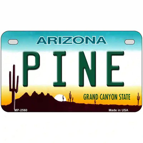 Pine Arizona Metal Novelty License Plate 7" x 4" (MP)