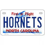 Hornets North Carolina Novelty State Metal License Plate 7" x 4" (MP)