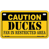 Caution Ducks Metal Novelty License Plate 7" x 4" (MP)