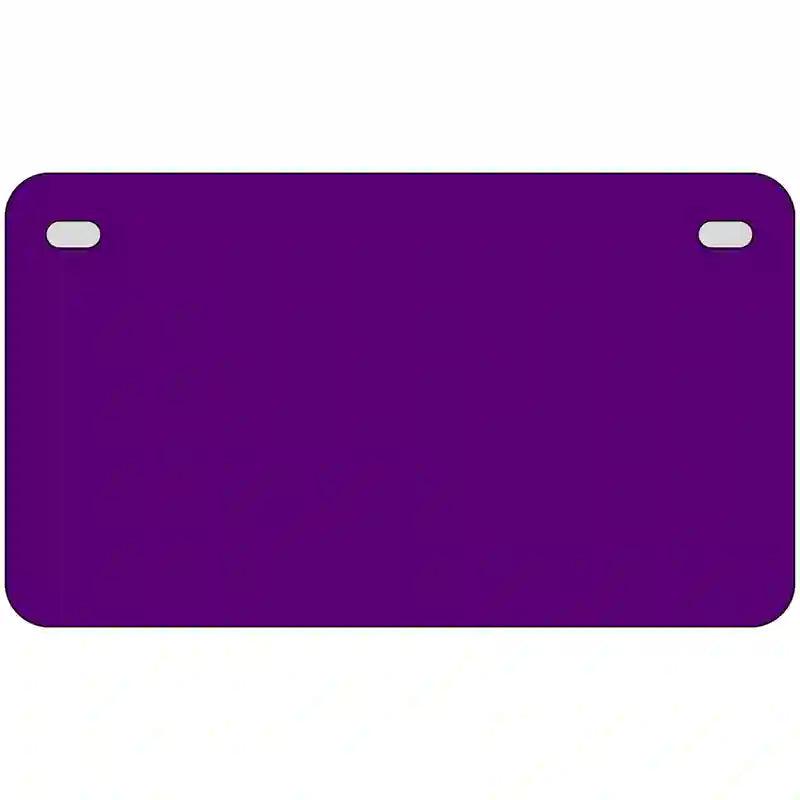Purple Solid Metal Novelty License Plate 7" x 4" (MP)
