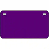 Purple Solid Metal Novelty License Plate 7" x 4" (MP)