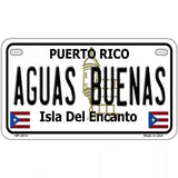 Aguas Buenas Puerto Rico Metal Novelty License Plate 7" x 4" (MP)