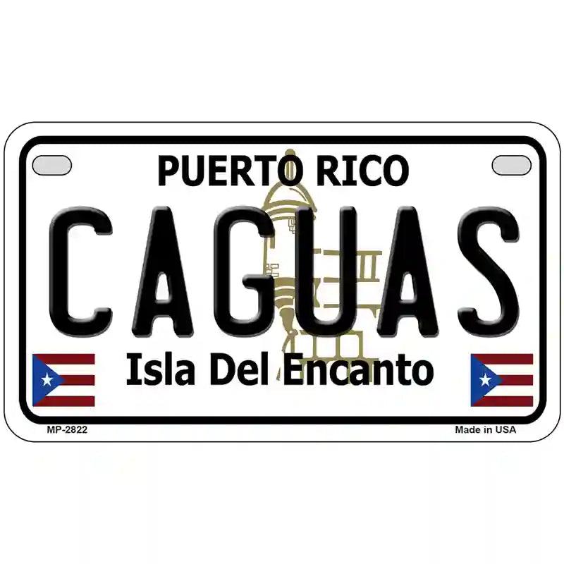 Caguas Puerto Rico Metal Novelty License Plate 7" x 4" (MP)
