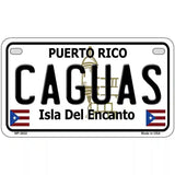 Caguas Puerto Rico Metal Novelty License Plate 7" x 4" (MP)