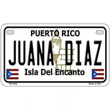 Juana Diaz Puerto Rico Metal Novelty License Plate 7" x 4" (MP)