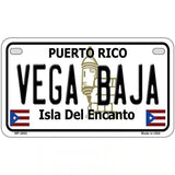 Vega Baja Puerto Rico Metal Novelty License Plate 7" x 4" (MP)
