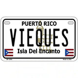 Vieques Puerto Rico Metal Novelty License Plate 7" x 4" (MP)