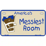 Americas Messiest Room Metal Novelty License Plate 7" x 4" (MP)