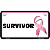 Survivor Metal Vanity License Plate Sign 7" x 4" (MP)