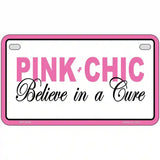 Pink Chic Metal Vanity License Plate Sign 7" x 4" (MP)