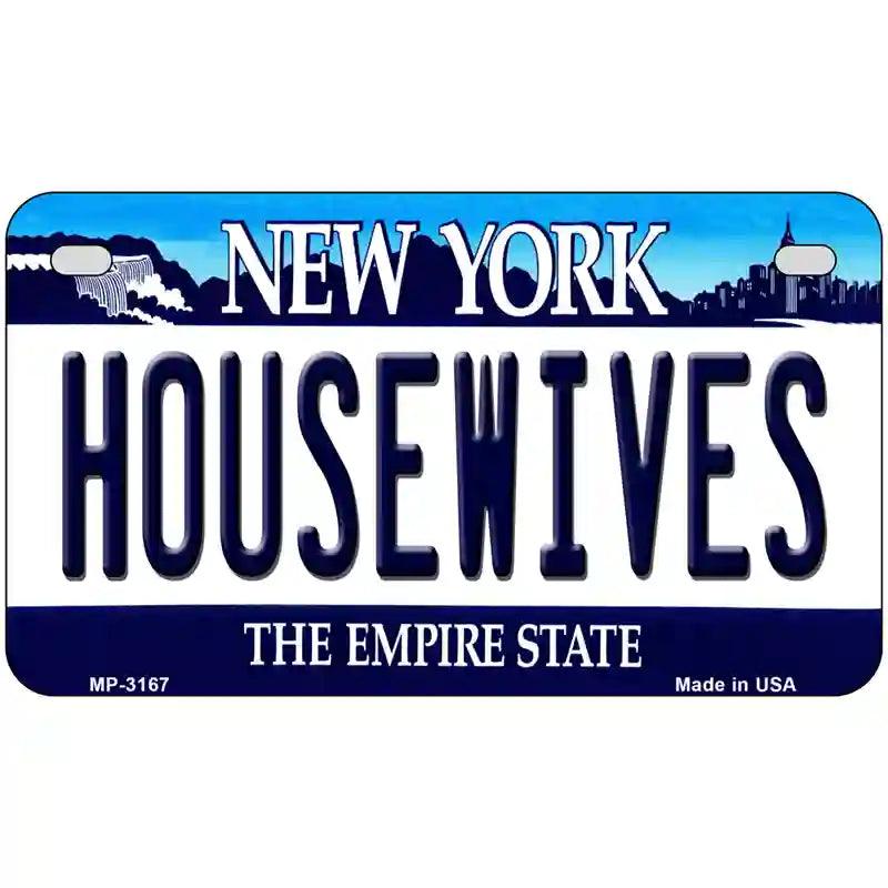 Housewives New York Novelty Metal License Plate 7" x 4" (MP)