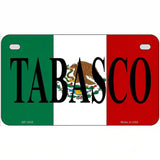Tabasco on Mexico Flag Metal Novelty License Plate 7" x 4" (MP)