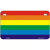 Rainbow Flag Metal Novelty License Plate 7" x 4" (MP)