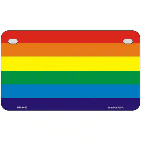 Rainbow Flag Metal Novelty License Plate 7" x 4" (MP)